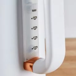 Dunelm 1.7L 3.kW Matt White & Copper Jug Kettle -outdoor lighting Sales Store 1000150236 alt02