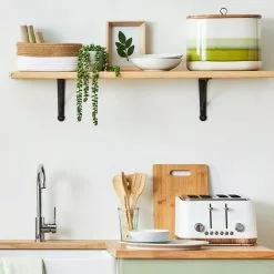 Dunelm Contemporary Matt White 4 Slice Toaster -outdoor lighting Sales Store 1000155922 alt04