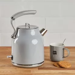 Dunelm Retro 1.7L 3KW Grey Kettle -outdoor lighting Sales Store 1000155925 alt02