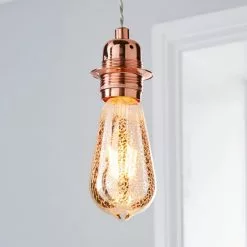 Dunelm 4 Watt ST64 ES LED Crackle Bulb -outdoor lighting Sales Store 1000158629 alt02