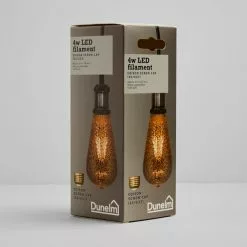 Dunelm 4 Watt ST64 ES LED Crackle Bulb -outdoor lighting Sales Store 1000158629 alt04