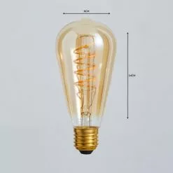 Status Branded 4 Watt ST64 ES LED Spiral Filament Bulb -outdoor lighting Sales Store 1000158633 alt04
