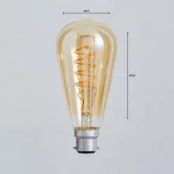 Status 4 Watt ST64 BC LED Spiral Filament Bulb -outdoor lighting Sales Store 1000158634 alt04