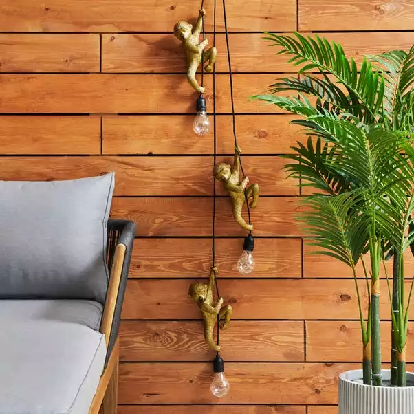 Dunelm 3 Solar Hanging Monkey Outdoor String Lights 2 Dunelm 3 Solar Hanging Monkey Outdoor String Lights - Image 2