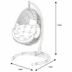 Dunelm Singapore Hanging Egg Chair 5 Dunelm Singapore Hanging Egg Chair -outdoor lighting Sales Store 1000183783 alt09