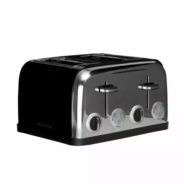 Spectrum Black 4 Slice Toaster 1 Spectrum Black 4 Slice Toaster