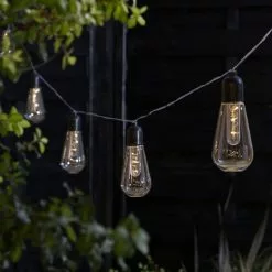 Dunelm 10 Retro Bulb Filament String Lights