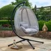 Norfolk Leisure Grey Cocoon Egg Chair