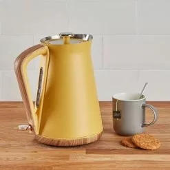 Dunelm Contemporary 1.7L 3kW Ochre Jug Kettle