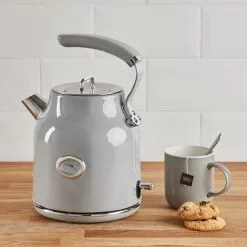 Dunelm Retro 1.7L 3KW Grey Kettle