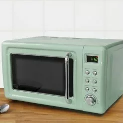 Dunelm Retro 20L 800W Microwave Seafoam