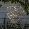Dunelm Outdoor Light-Up Metal Heart Decoration