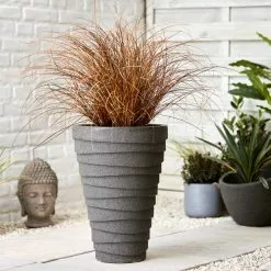 Dunelm Trojan Charcoal Planter