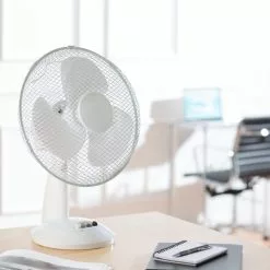 Dunelm 12" White Desk Fan