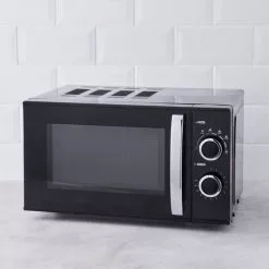 Dunelm Black 20L 700W Manual Microwave
