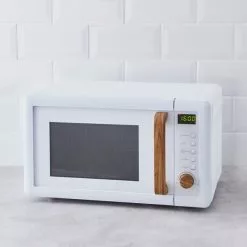 Dunelm White Contemporary Microwave