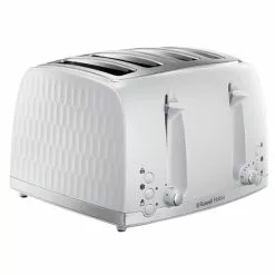 Russell Hobbs Honeycomb 4 Slice Toaster White -outdoor lighting Sales Store 30713878 alt03