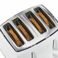 Russell Hobbs Honeycomb 4 Slice Toaster White -outdoor lighting Sales Store 30713878 alt05