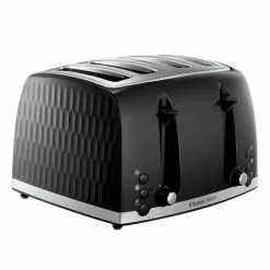 Russell Hobbs Honeycomb 4 Slice Toaster Black -outdoor lighting Sales Store 30713879 alt03