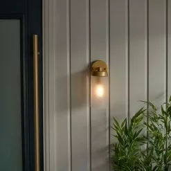 Dunelm Ellison Gold Effect Outdoor Wall Light -outdoor lighting Sales Store 30730429 alt02