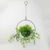 Dunelm Industrial Round Black Hanging Plant