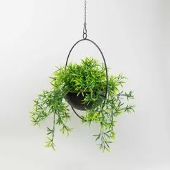 Dunelm Industrial Round Black Hanging Plant -outdoor lighting Sales Store 30732426 alt02