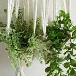 Dunelm Hanging Macrame Double Planter 7 Dunelm Hanging Macrame Double Planter -outdoor lighting Sales Store 30732436 alt02