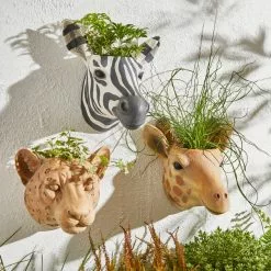 Dunelm Zebra Wall Planter -outdoor lighting Sales Store 30748387 alt02