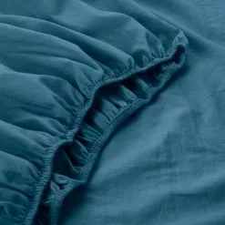 Dunelm Soft Washed Recycled Cotton Fitted Sheet -outdoor lighting Sales Store 30750759 alt02