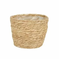 Dunelm Woven Plant Pot Natural Medium -outdoor lighting Sales Store 30751187 alt02