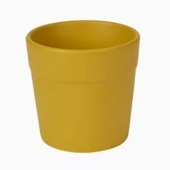 Dunelm Ceramic Plant Pot Yellow Small -outdoor lighting Sales Store 30751188 alt02