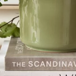 Dunelm Reactive Glaze Green Ceramic Plant Pot 6 Dunelm Reactive Glaze Green Ceramic Plant Pot -outdoor lighting Sales Store 30751213 alt02