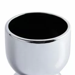 Dunelm Ceramic Curves Planter Silver 20cm -outdoor lighting Sales Store 30751223 alt02