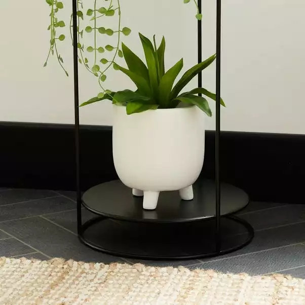 Dunelm Set Of 2 Large Metal Plant Stands 2 Dunelm Set Of 2 Large Metal Plant Stands - Image 2