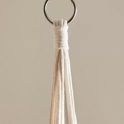 Dunelm Macrame Cream Plant Hanger -outdoor lighting Sales Store 30753307 alt03
