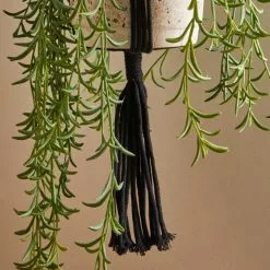 Dunelm Macrame Black Plant Hanger -outdoor lighting Sales Store 30753308 alt02
