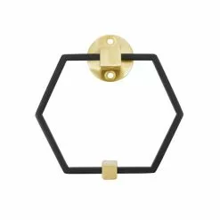 Dunelm Hexagon Matte Black Door Knocker -outdoor lighting Sales Store 30756553 alt02