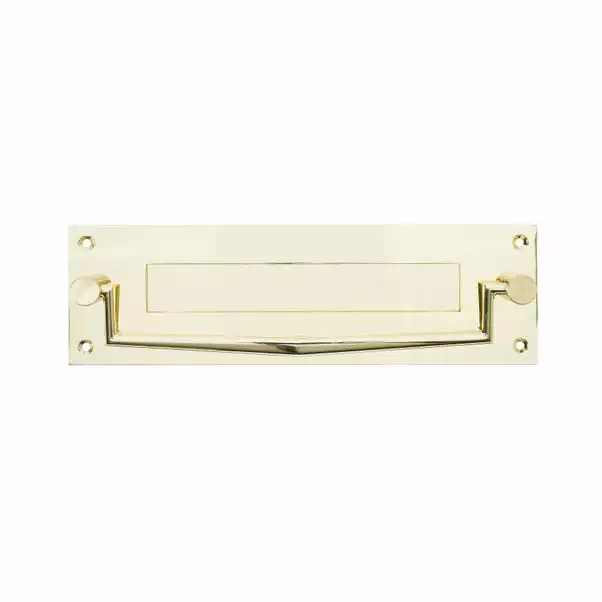 Dunelm Gold Letter Plate With Knocker 3 Dunelm Gold Letter Plate With Knocker - Image 3