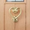 Dunelm Heart Gold Door Knocker