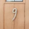 Dunelm Decorative Brushed Chrome Door Number