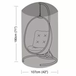 Worth Gardening Single Hanging Egg Chair Cover -outdoor lighting Sales Store 30763315 alt07