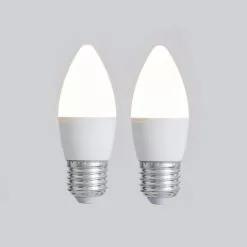 Status 5.5W Pearl ES Candle Bulb 2 Pack
