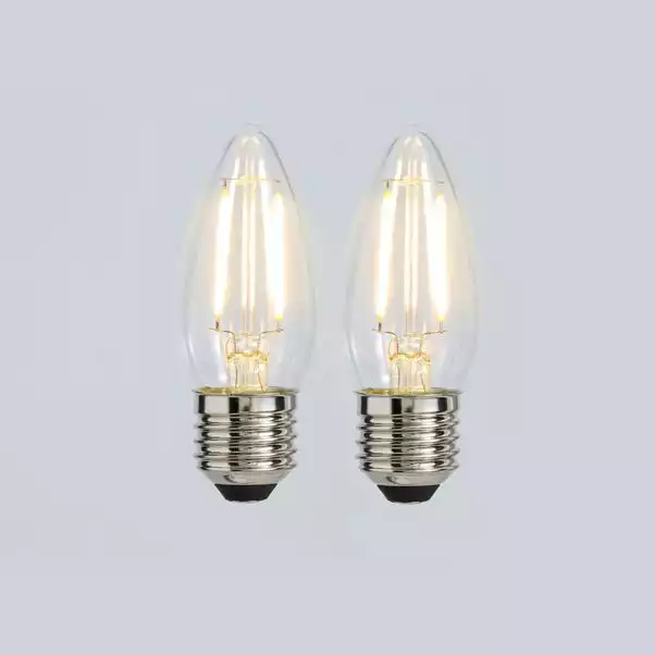 Status 2.5W Filament ES Candle Bulb 2 Pack 1 Status 2.5W Filament ES Candle Bulb 2 Pack