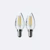 Status 4W Filament SES Candle Bulb 2 Pack