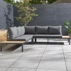 Elements 5 Seater Aluminium Corner Sofa Set -outdoor lighting Sales Store 30788767 alt02