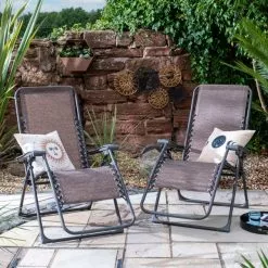 Dunelm Helsinki Lounger Bronze Twin Pack -outdoor lighting Sales Store 30788996 alt02