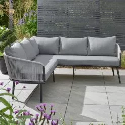Dunelm Crescent 5 Seater Corner Sofa Set -outdoor lighting Sales Store 30789278 alt02