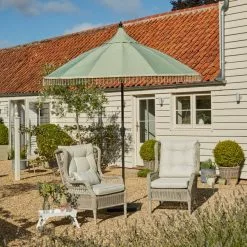 Dunelm Recycled Sage Green Carousel Parasol 2.7m