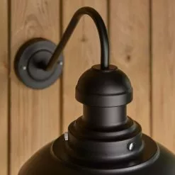 Vogue Lighting Vogue Preston Outdoor Wall Light Curved Matt Black -outdoor lighting Sales Store 30789761 alt03