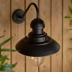 Vogue Lighting Vogue Preston Outdoor Wall Light Curved Matt Black -outdoor lighting Sales Store 30789761 alt04